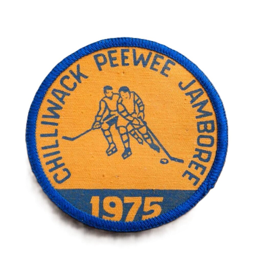 Vintage 70s Hockey Patch Chilliwack PeeWee Jamboree 1975 Sports Collectible
